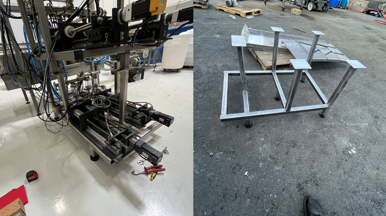 Fabrication equipment in progress